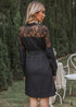 Black Turtleneck boho dress